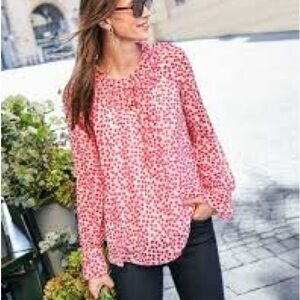 Boden Pink Patterned Blouse